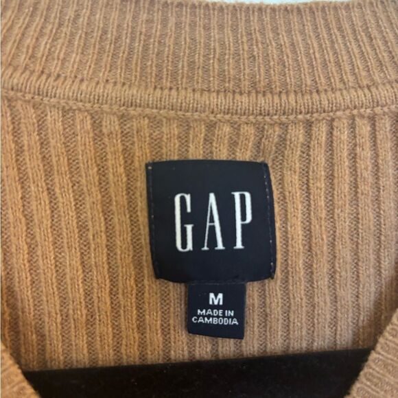 GAP Women's Long Sleeve Tan Dress - Picture 2 of 3